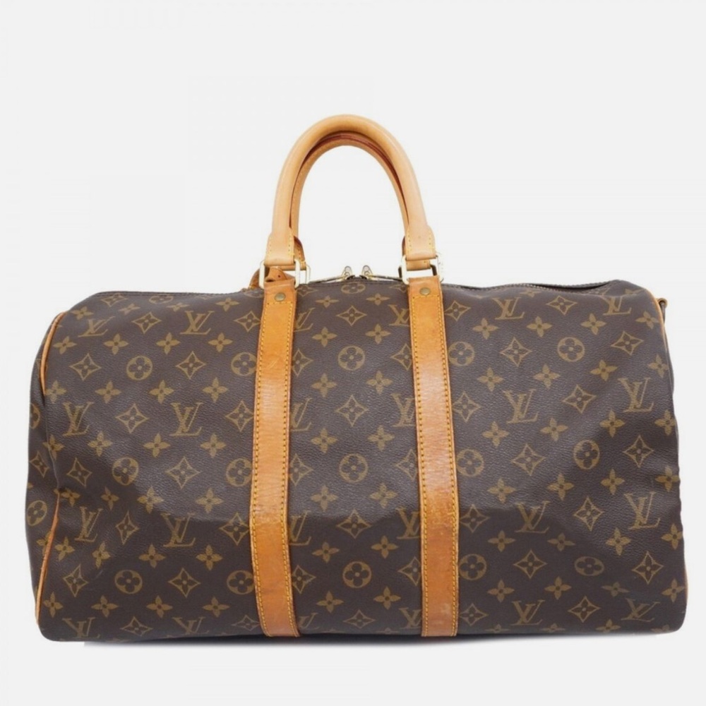 ***AUTHENTIC*** Louis Vuitton Boston Monogram 45” Keepall Bandouliere MI 1990